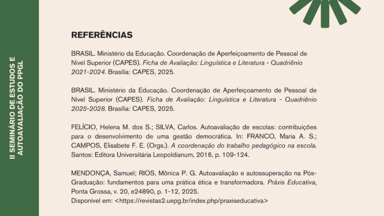 Apresentação da abertura do II Seminário de Estudos e Autoavaliação do PPGL